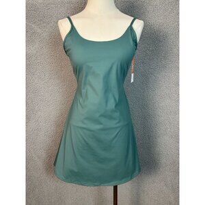 2 Piece Women's Tennis/Golf Dress Tank Twist Back Built-in Bra Green Small NWT